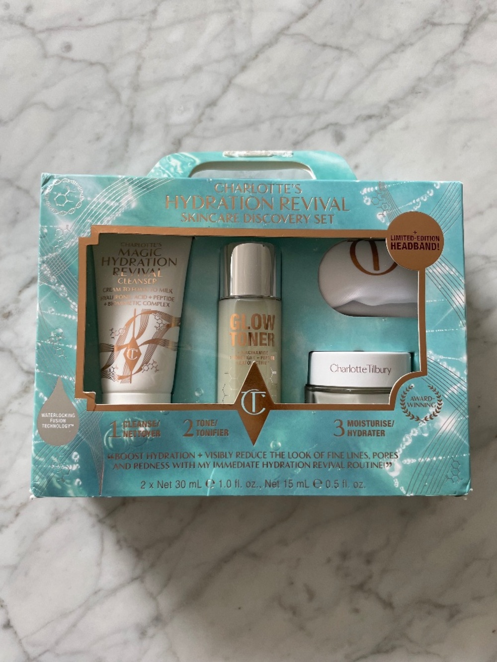 NWT CHARLOTTE TILBURY Charlotte's Hydration Revival Skincare Discovery Set